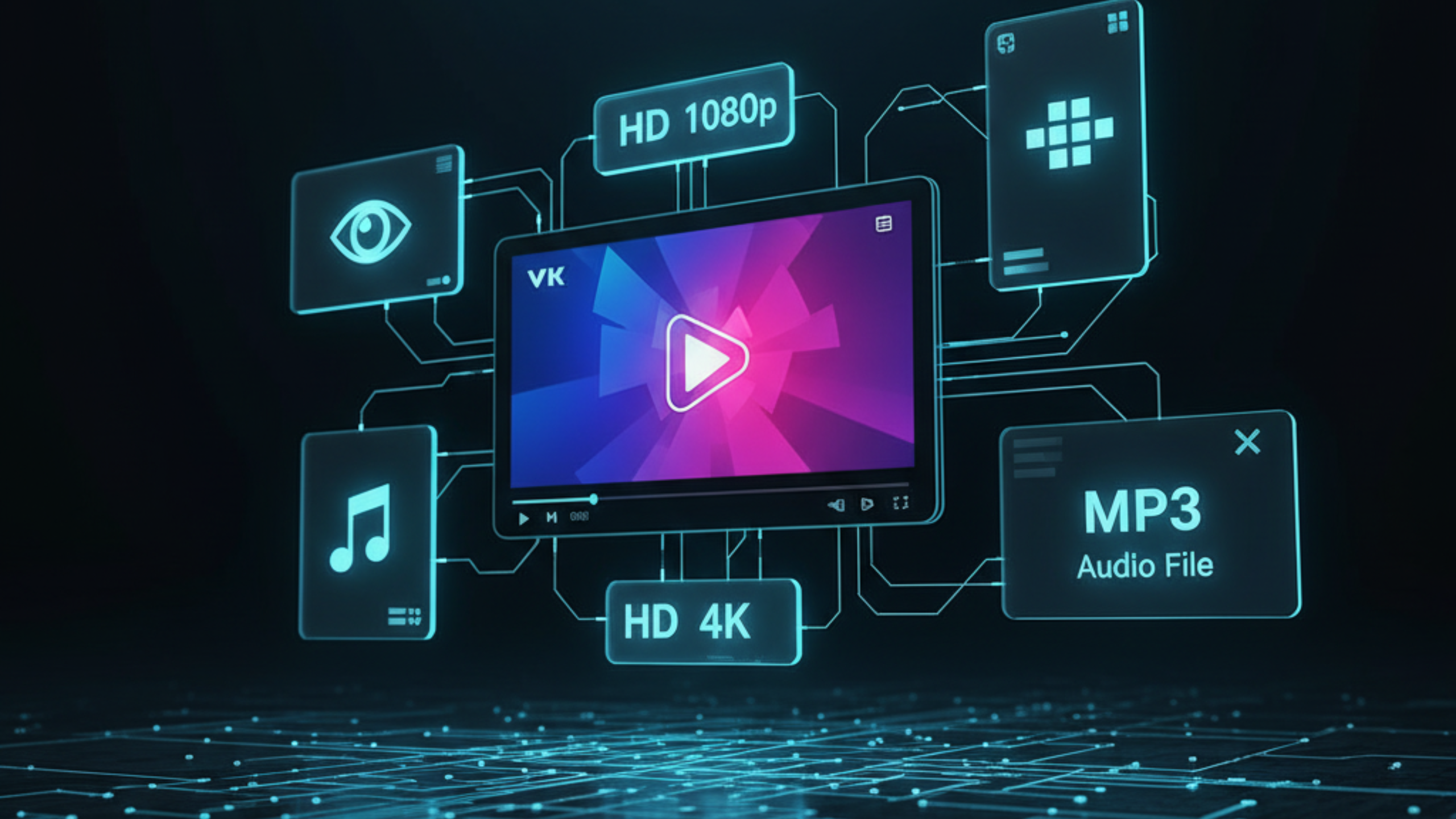 VK video formats MP4 MP3 HD 1080p and 4K quality supported by FreeSocialDownloader