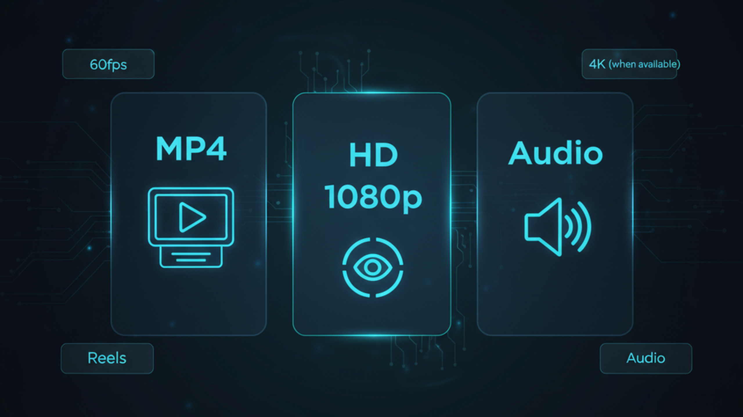 YouTube formats MP4, MP3, HD, 1080p and audio options explained